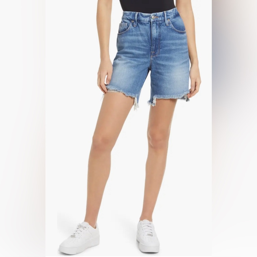 Good American 90s Icon High Waist Bermuda Shorts